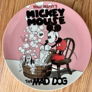 Walt Disney’s Mickey Mouse the Mad dog numbered porcelain plate